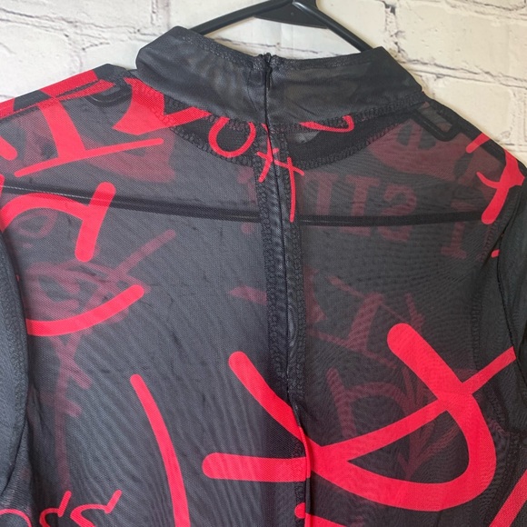 NWOT Women’s Sexy Mesh Sheer See Through Dress Sz S - Picture 8 of 9